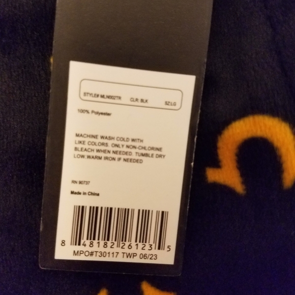 NWT Men's True Religion Soft Loungewear Drawstring Bottom Black Size Large - Picture 9 of 10